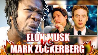 Elon Musk vs Mark Zuckerberg Epic Rap Battles of History REACTION [upl. by Aihsak]