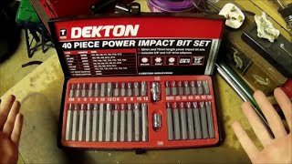 Tool review  Dekton 40 Piece bit set [upl. by Myca]