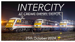 INTERCITY at Crewe Diesel Depot 25th October 2024 [upl. by Caren]