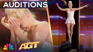 Ballerina Ashlee Montague Balances On GLASS BOTTLES  Auditions  AGT 2024 [upl. by Akimit855]