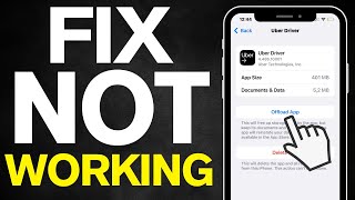 Uber Driver App Not Working FIX 2024 [upl. by Nev]