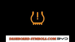 BYD Tire Pressure Fault Warning Light  BYD  Yellow Warning Lights  Dashboard Symbols  Meaning [upl. by Lord]