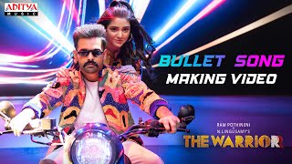 Bullet Song Making Video Telugu The Warriorr Ram Pothineni Krithi Shetty Simbu DSP Lingusamy [upl. by Nosmas752]