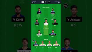 IND VS AUS 2nd test match dream11 dream11 dream11prediction dream11team cricket indvsaus [upl. by Fred]