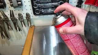 How To Recharge An Aerosol Can With Air And Fluid [upl. by Elatsyrk]