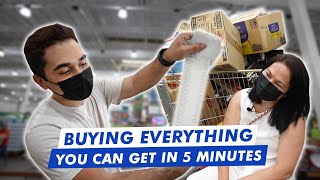 BUYING EVERYTHING YOU CAN GET IN 5 MINUTES  HASH ALAWI [upl. by Emsmus]