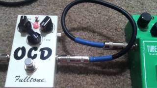 Overdrive Pedal Shootout Fulltone OCD Vs Ibanez Ts808 [upl. by Doughman]