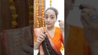 Step by step beginners makeup tutorial quickandeasymakeuplook festival durgapuja shortvideo [upl. by Ekram236]