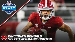 Cincinnati Bengals Select WR Jermaine Burton  2024 NFL Draft  PFF [upl. by Hays381]