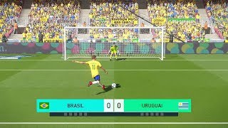 FINAL DA COPA DO MUNDO BRASIL VS URUGUAI EMOCIONANTE  PES 2018  RUMO AO ESTRELATO 78 [upl. by Casimire649]