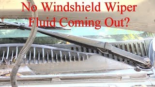 No Windshield Wiper Fluid Coming out Quick Fix [upl. by Roeser]