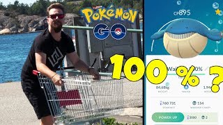 FORTNITE KUNDVAGN IRL amp 100  WAILMER  POKEMON GO [upl. by Ykvir]