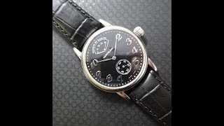 1999 Montblanc Meisterstuck Reserve de Marche mens vintage watch with box and papers Ref 7017 [upl. by Oneladgam]