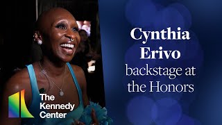 Cynthia Erivo backstage at the 46th Kennedy Center Honors 2023 [upl. by Coward]