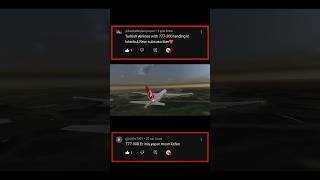 B777300ER Turkish Airlines İstanbul Landing plane landing aviation pilot b777 rfs rfsflight [upl. by Cilo]