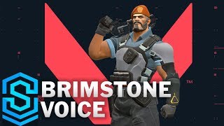 Voice  Brimstone SUBBED  VALORANT English [upl. by Aleik379]