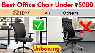 Best Office Chair SAVYA HOME Nucleus High Back Office Chair Ergonomic Chair with Adjustable headrest [upl. by Elokcin758]