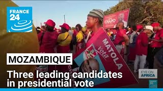 Three leading candidates in Mozambiques presidential vote • FRANCE 24 English [upl. by Sachi]