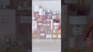 let’s organize my pink perfume collection 🎀✨ perfumecollection organizing preppy asmr sephora [upl. by Edgell30]