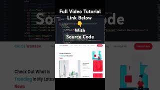 How to make a portfolio website Html Css Js Bootstrap  Step by Step shorts portfolio [upl. by Esserac425]