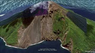 Tinakula A growing remote volcano Island near the Solomon Islands [upl. by Ilona]