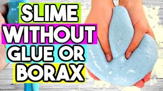 How to Make SLIME WITHOUT Glue OR Borax 2 Ways Easy ASMR Slime Recipe [upl. by Dafna]