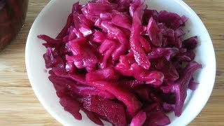 Pickled Red Cabbage Recipe [upl. by Attaymik]