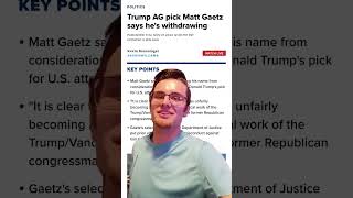 GET FCKED 100 Matt Gaetz withdraws foryou memes funny [upl. by Sher]