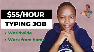 Earn 55Hour Doing Typing Jobs Online from Home For Everyone  Transcription Jobs Review [upl. by Sellers]