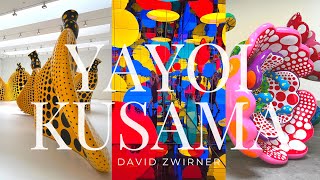 Exhibition Walkthrough Yayoi Kusama I Spend Each Day Embracing Flowers at David Zwirner ArtAsForm [upl. by Moishe]