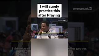 This is What to do after praying  TB Joshua Sermon [upl. by Ecnerol]