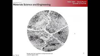 Fall 2018 MSE 5441  Steel Part 3 Growth of Pearlite [upl. by Xella273]