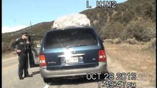 New Mexico state police traffic stop and ensuing chase [upl. by Ntsyrk]