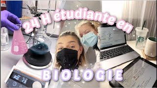 24H ÉTUDIANTE EN BIOLOGIE VLOG  IPadPro TP cours en ligne   MarineBny [upl. by Ahsinned]