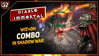 Wizard amp DH Skill Combo to Push in SHADOW WAR  Diablo Immortal [upl. by Ayrad]