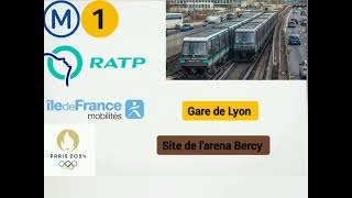 RATPAnnonces Sonores des Sites Olympiques dans Plusieurs stations RERMétroTramway ratp [upl. by Aitra236]