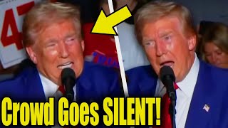 Trump STUNS Crowd Into SILENCE As Speech Takes HORRIFYING Turn [upl. by Everick]