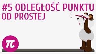 Odległość punktu od prostej 5  Proste i odcinki [upl. by Leahcar]