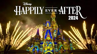 Happily Ever After 2024  Magic Kingdom  Walt Disney World Full Fireworks Show 4K [upl. by Ljoka]