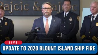 Live  Law firm holding press conference regarding update to 2020 Blount Island ship fire [upl. by Ysnat]