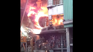 Furnace China 100kAmps test run internal explosion [upl. by Lissie240]