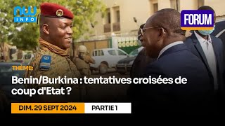 BéninBurkina  tentatives croisées de coup détat  P1 [upl. by Oiratnom999]