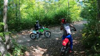 Yamaha YZ125X POV  Trail riding Quebec [upl. by Clite]