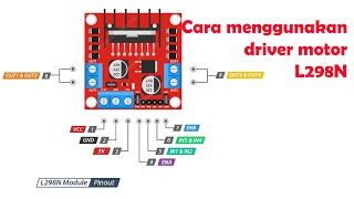 Cara menggunakan modul driver motor L298N [upl. by Rehpotsirk]