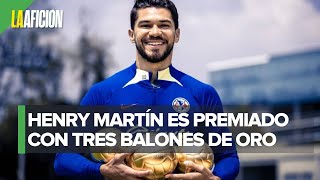 Henry Martín recibió sus tres Balones de Oro en manos de Mikel Arriola [upl. by Jaymee]