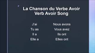 Chanson du verbe avoir  Avoir Song [upl. by Healy]