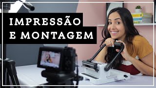 Processo de impressão e montagem dos meus planners [upl. by Horatio]