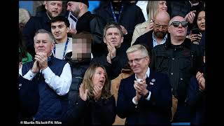 Noel Gallagher flashes a beaming smile as he joins his son Donovan 17 in cheering on his beloved M [upl. by Akli]