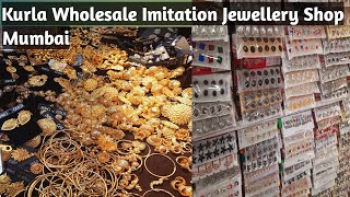 Jewellery Wholesale Market l Imitation Jewellery Shop Mumbai l Kurla Wholesale Imitation Jewellery [upl. by Viridi]