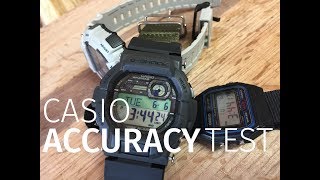 CASIO Accuracy Test GShock F91W etc [upl. by Nanfa831]